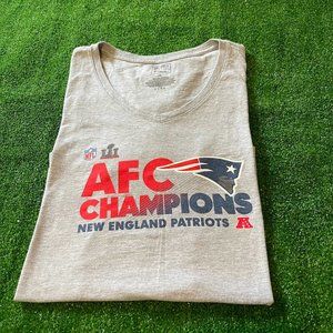 Fanatics Women's New England Patriots AFC Champions 2016 Top T-Shirt Size XL